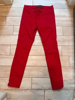 Express Bright Red Women's Skinny Jeans